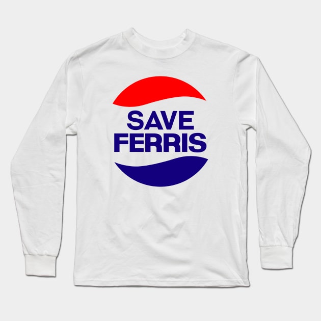 Save Ferris Long Sleeve T-Shirt by Indie Pop